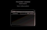 FAVORIT 60860 - University of Cambridgelester/pv/F60860M... · FAVORIT 60860 Dishwasher User information. 2 Dear Customer, Please read this user information carefully and keep it