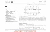 Data Sheet 数据手册下载 BDTIC 代理RFMD1Mbps BPSK modulation Gain 28 33 38 dB Gain Variation -2 +2 dB Over temperature and voltage Frequency -1.0 +1.0 dB 2.4GHz to 2.5GHz ...