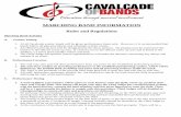 MARCHING BAND INFORMATION - Cavalcade of Bands · Marching Band Activities A. Contest Timing 1. At all Cavalcade events, bands will be given performance times only. However, it is