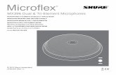 MX396 Dual & Tri-Element Microphones - Shurees.shure.com/public/upload/document/5707e4011c817_MX396_User_Guide... · Blue Mic 2 Audio − Yellow Mic 3 Audio + C (TRI models) Gray