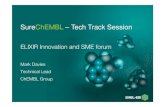 SureChEMBL – Tech Track Session · SureChEMBL – Tech Track Session ELIXIR Innovation and SME forum Mark Davies Technical Lead ChEMBL Group. ... UniChem – InChI‐based chemical