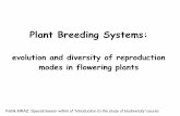 Plant Breeding Systems - Univerzita Karlova · Sexual reproduction in flowering plants Sexual reproduction 1. no need of water for successful reproduction (vs ferns) Evolutionary