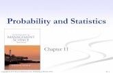 Probability and Statistics - Technologycourse1.winona.edu/mwolfmeyer/BA340/Chapt_11.pdf · µ= 4,200 yd; σ ≥