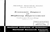 Economic Impact of Highway Improvemcntonlinepubs.trb.org/Onlinepubs/sr/sr28.pdf · Economic Impact of Highway Improvemcnt Conference Proceedings MARCH 18-19, 1957 P0V2 0 1951 . ...