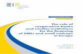 Working Paper 2016/36 - The role of cooperative banks and smaller institutions … · 2018-06-04 · and smaller institutions for the financing of SMEs and small midcaps in Europe