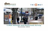 TriMet Attitude and Awareness Survey · Frequent/regular riders commute to work on TriMet Infrequent/occasional riders use TriMet for recreation 16 55% 34% 37% 44% 60% 40% 34% 42%