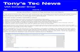 Tonyâ€™s Tec News - Portsdown Tonyâ€™s Tec News U3A Computer Group July Issue No. 2 2018 Using LibreOffice