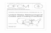 Office of the Federal Coordinator for Meteorology - Federal … · 2019-10-07 · WMO No. 306 - Manual on Codes, with the International Civil Aviation Organization (ICAO) Annex 3,
