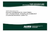 2004 Standard for PERFORMANCE RATING OF …ahrinet.org/App_Content/ahri/files/STANDARDS/AHRI/AHRI...AHRI STANDARD 520-2004 1 PERFORMANCE RATING OF POSITIVE DISPLACEMENT CONDENSING