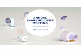ANNUAL SHAREHOLDERS’ MEETING · 1,949.8 M€ +1.5% 352.4 M€ 18.1% 5.87€ 161.5 M€ FINANCIAL PERFORMANCE NET SALES Change on a comparative basis NORMALIZED IFO Margin NORMALIZED