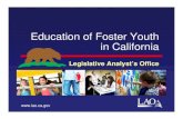 Education of Foster Youth in California · completion of school work, and participation in college preparation activities). Extracurricular Activities.Some FYS programs offer activities