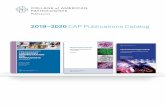 2019–2020 CAP Publications Catalog€¦ · An Illustrated Guide for Cell Morphology CAP Hematology and Clinical Microscopy Committee Ideal for quickly looking up common and rare