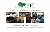 Teachers Make It Happen! Teachers Make It Happen! 2010 Annual Report Promoting Economic and Financial