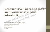 Dengue surveillance and safety monitoring post vaccine ...adva.asia/ads/day2/Ananda-Amarasinghe.pdf · Vaccine associated severe dengue •The risk of developing more severe dengue