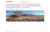 Assessment on Proponent Information - Environmental Review ... Assessment on Proponent Information