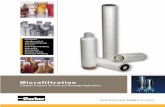 Microfiltration - Hydraulic Industrial Services, Inc....Microfiltration Filtration Products for Food and Beverage Applications CAT-520-06 REV-A 09/07 ... forefront of process filtration
