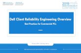 Dell Client Reliability Engineering Overview - DfR Solutions DfR... · Edwin C. Tinsley, P.E., Director of Client Reliability Engineering for Dell, Inc Mr. Edwin C. Tinsley, P.E.,