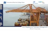 Port, Shipping and Transport Management Short Courses Short Course Brochure.pdf · Glance at IMCO IMCO (International Maritime Colle˜e Oman LLC) has been established on 24 April