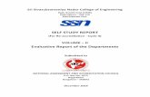 (For Re-accreditation - Cycle II) · SELF STUDY REPORT (For Re-accreditation - Cycle II) VOLUME – II Evaluative Report of the Departments ... Sl. No. Nature of Project Number of