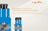 LEWA Micro- metering pumps · 2019-02-22 · Energy utilities Metering of oxygen binders LEWA micro-metering pumps — Applications 03 Application examples in laboratories and test