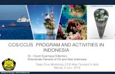 CCS/CCUS PROGRAM AND ACTIVITIES IN INDONESIAasiacleanenergyforum.pi.bypronto.com/2/wp-content/...LEMIGAS CCS/CO 2 EOR Joint Feasibility Study Gundih Field, Jawa Tengah (2012 –2015)