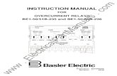 OVERCURRENT RELAYS BE1-50/51B-235 and BE1-50/51B-236 · CO-11∗11∗1N Extremely Inverse ... Install the new Basler Electric cover and secure with the captive thumbnut. ... Curves