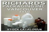 ON HAND ITEMS - Richards Packaging...ON HAND ITEMS We offer many more items than what is listed in this catalogue This catalogue contains only our most popular items If you don’t