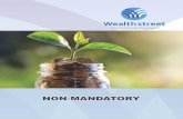 NON-MANDATORY - Wealthstreet · Rights and Obligations of Beneficial Owner and Depository Participant as prescribed by SEBI and Depositories General Clause 1. The Beneficial Owner