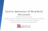 Seismic Behaviour of Mud Brick Structures · 1/3 Population live in mud brick structures Distribution of earth structures follows seismic zones Green technology Mud Brick Structures