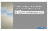 Core Scope Document for School Education MMPmhrd.gov.in/sites/upload_files/mhrd/files/upload_document/Annexur… · Core Scope Document for School Education MMP Page 6 Department