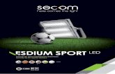 luminarias para instalaciones deportivas luminaires for ... SPORT LED.pdf · Ref. Color / Colour Lumenes / Lumens Módulos / Module W 6300 58 30 0 85 Gris / Gray 33120 M2 (2) 300w