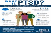 WHAT IS PTSD?€¦ · WHAT IS PTSD? Posttraumatic stress disorder, or PTSD, is a mental health concern that some people develop after they see or experience a traumatic event. 7 to