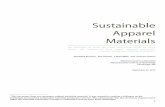 Sustainable Apparel Materials - Global Compost …...2 Sustainable Apparel Materials An overview of what we know and what could be done about the impact of four major apparel materials: