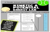 Kinetic & Potential - edl · because potential energy will convert to kinetic energy. or a student may say:"IF a ball is dropped from a given height, THEN it will bounce lower than