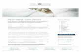 ‘Value-Added’ Linen Partner Product Offerings · Custom Products ‘Value-Added’ Linen Partner We’ve got you covered - from towels to table linen, sheets to blankets and pillows,