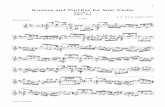 Sonatas and Partitas for Solo Violin - free- 1 Sonatas and Partitas for Solo Violin Partita I BWV 1002
