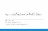 Wearable Cardioverter Defibrillator - Rochester, NY Wearable Cardioverter Defibrillator MARK HAMER ,
