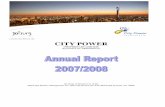 Annual report08 Rev7-Edited - City Power Reports/2007_2008 City... · KLOOFENDAL (33/11) HARLEY ST BARAGWANATH HURLINGHAM KLIPFONTEIN VIEW CHARTWELL 1 NEWTOWN FORD SBURG N W E S City