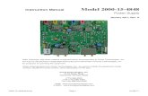 2000-15-4848 MANUAL A - Cross Technologies, Inc. · 2000-15-4848 Manual Page 1 01/05/17 Instruction Manual Model 2000-15-4848 Power Supply January 2017, Rev. A Data, drawings, and