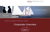 Hillman Capital Management, Inc. · Hillman Capital Management, Inc. (“HCM”) was founded by Mark A. Hillman in the Spring of 1998. The Firm offers portfolio management services