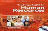 CAMBRIDGE Professional English Cambridge English for Human ... · CAMBRIDGE Professional English Cambridge English for Human Resources CDS George Sandford Series Editor: Jeremy Day