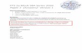 PTS 2a Mock SBA Series 2020 Paper 1- [Answers]- Version 1...PTS 2a Mock SBA Series 2020 Paper 1- [Answers]- Version 1 Marking Instructions: • Award 1 mark for each question on the