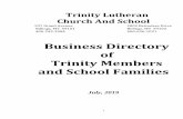 Business Directory of Trinity Members and School Families · Christian Brothers Automotive 1525 Zimmerman Trail Tony McCoy, Owner Billings, MT 59102 647-0454 Tony.McCoy@christianbrothersauto.com