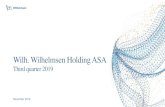 Wilh. Wilhelmsen Holding ASA · Ship management is fully owned by Wilhelmsen •Operating income up, supported by an increase in ships on full technical management and new offshore