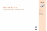 External Sorting - External Sorting Query Processing Sorting Two-Way Merge Sort External Merge Sort