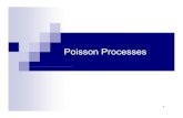Poisson ProcessesPoisson Processeseng.uok.ac.ir/mfathi/courses/Stochastic Process/Poisson Process.pdf · The Poisson Counting Process Assumptions: At most one event can occur at any