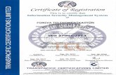 foniva.com.tr · SOA DETAILS: SOA - Version R.I/10.02.2015 1-1513 Certificate No. sep. 29, 2017 Date of Initial Registration TCL sep. 29, 2017 Date of this Certificate sep. 28, 2020