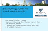 Monitoring Social Change with Existing Data: The Family ... · Objectives 1. Develop standard measures – Household/family composition – Socio-economic status – Family wellbeing
