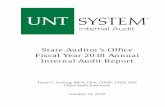 State Auditor’s Office Fiscal Year 2018 Annual Internal ... · Generally Accepted Government Auditing Standards, a quality assurance review (QAR) was conducted for the UNT System
