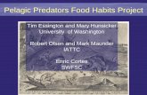 Pelagic Predators Food Habits Projectimina.soest.hawaii.edu/PFRP/Nov07mtg/Essington.pdfProject Objectives • Develop database of apex predator food habits • How does predation vary